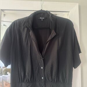 Madewell Black Button-Up Shirt
